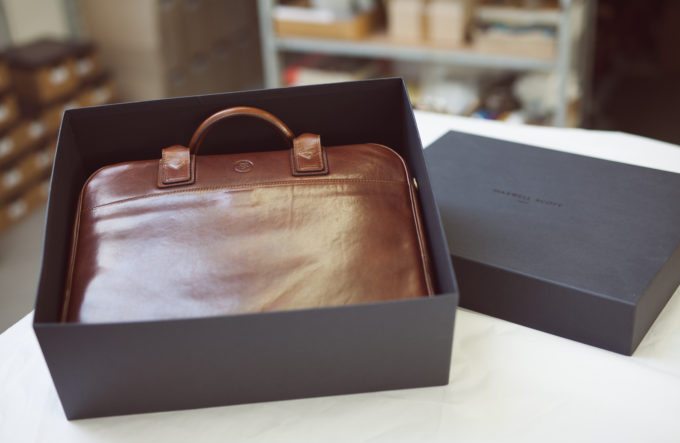 calvino italian leather business bag