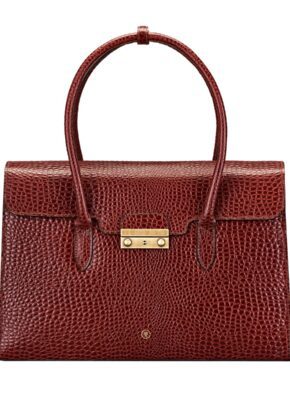 Fabia Croco in Tan Ladies Business Bag