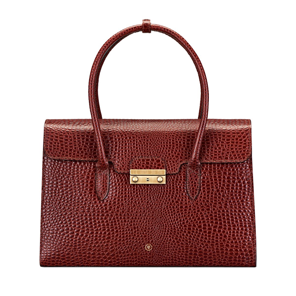 Fabia Croco in Tan Ladies Business Bag