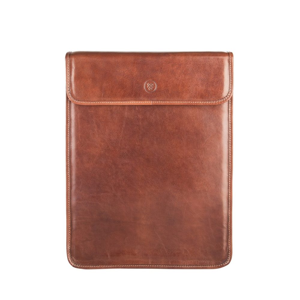 Sepino Tan Leather Shirt Carrier
