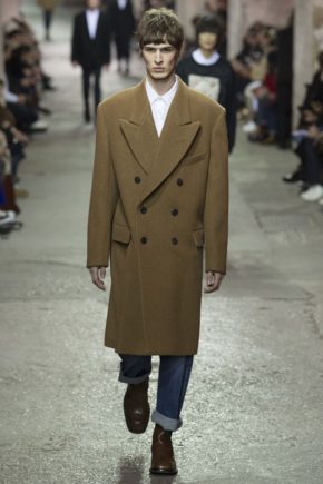 Male Model on Catwalk during Dries van Noten Show