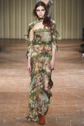 Female Model in GOwn by Alberta Ferretti