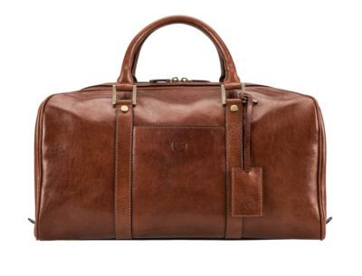 leather travel holdall