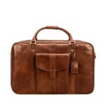tan italian leather holdall