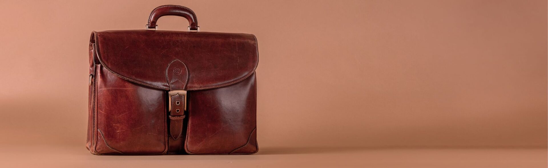 leather patina briefcase