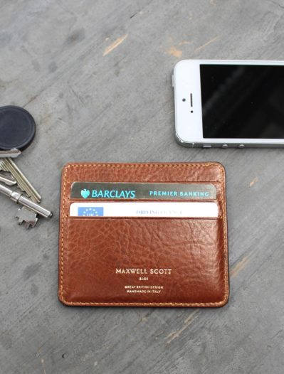 Credit Hard holder Marco in Chestnut Tan