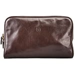 Raffaelle Washbag in Chocolate Brown