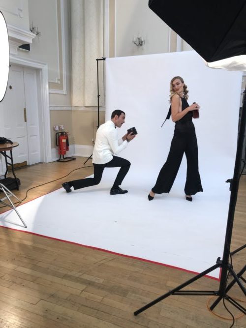 christmas campaign photoshoot