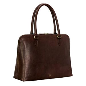 Women Briefcase Dark Brown
