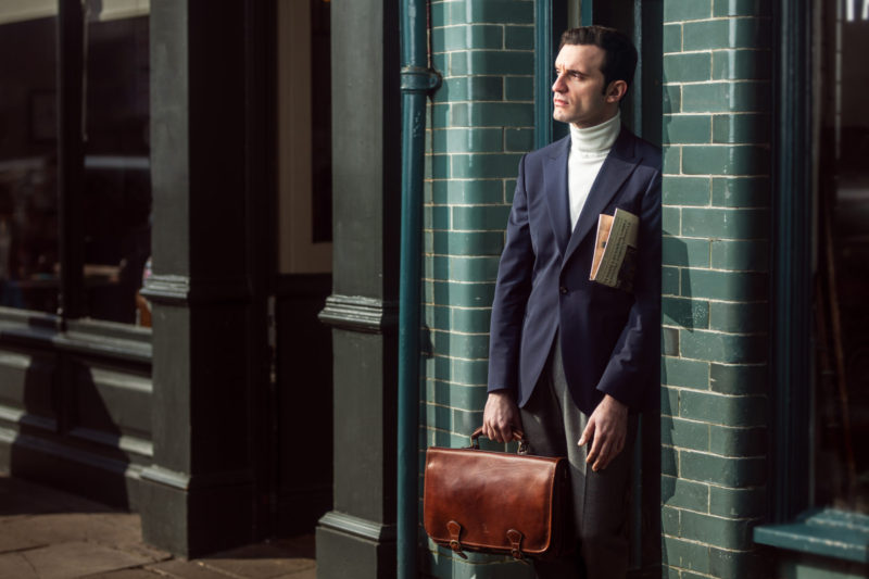mens italian leather briefcase