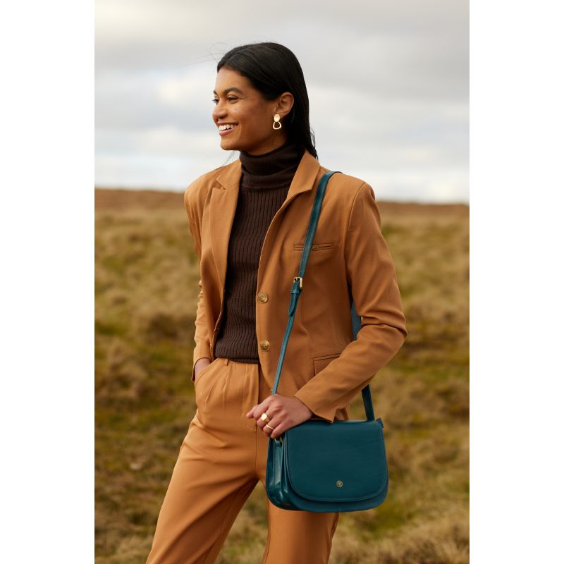 Medolla in Petrol - womens luxury leather handbag
