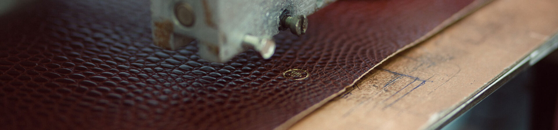 leather embossing logo