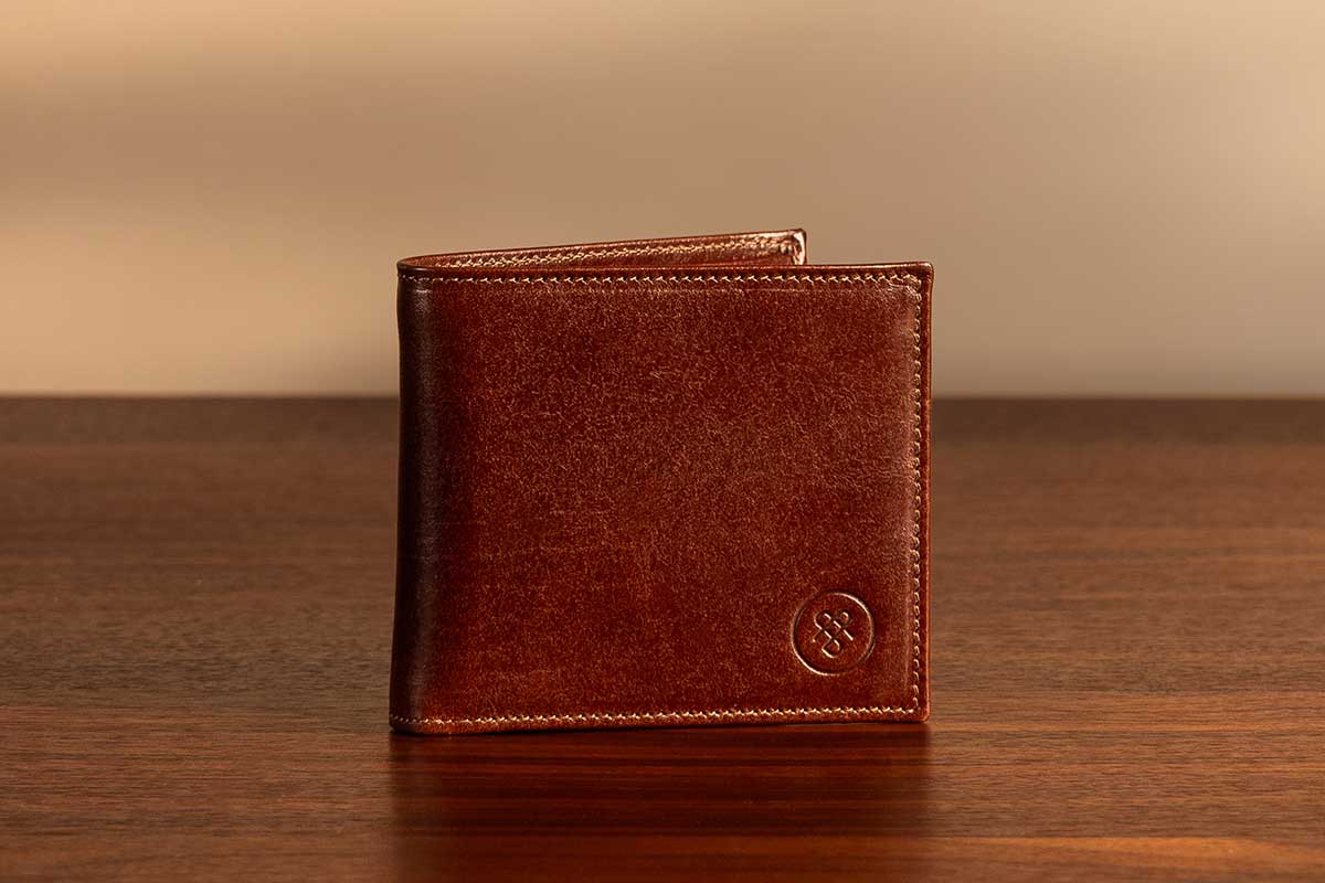 luxury mens leather wallet