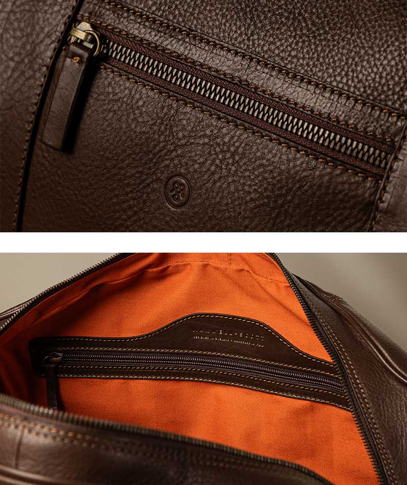 best leather luggage bag for men
