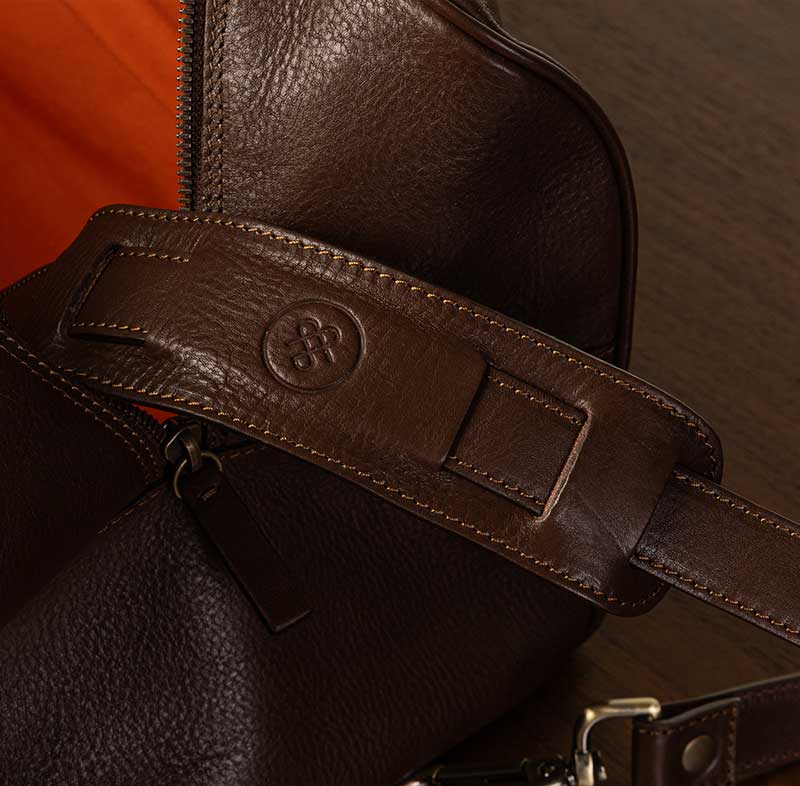 leather shoulder strap for cabin bag