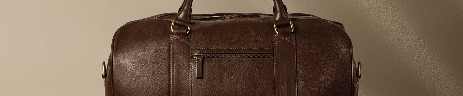 leather luggage bag for men