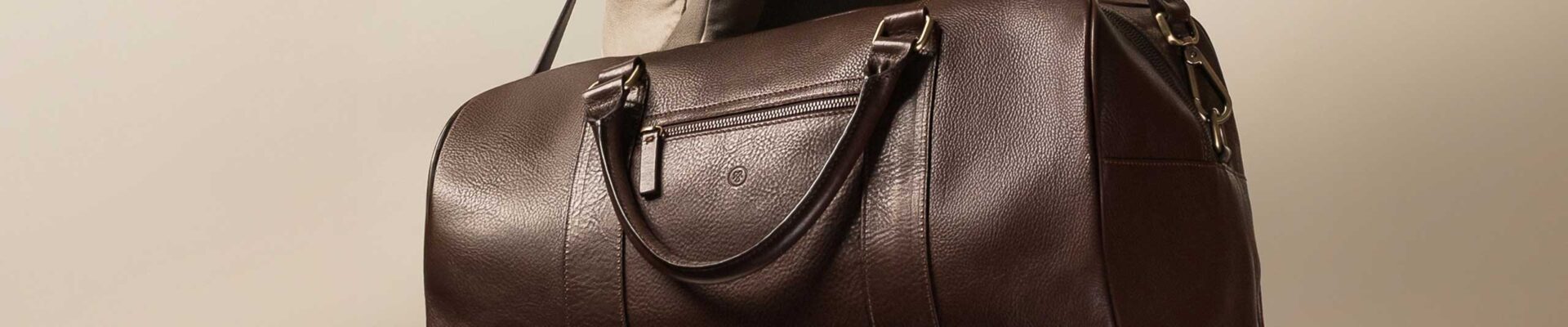 luxury soft leather holdall