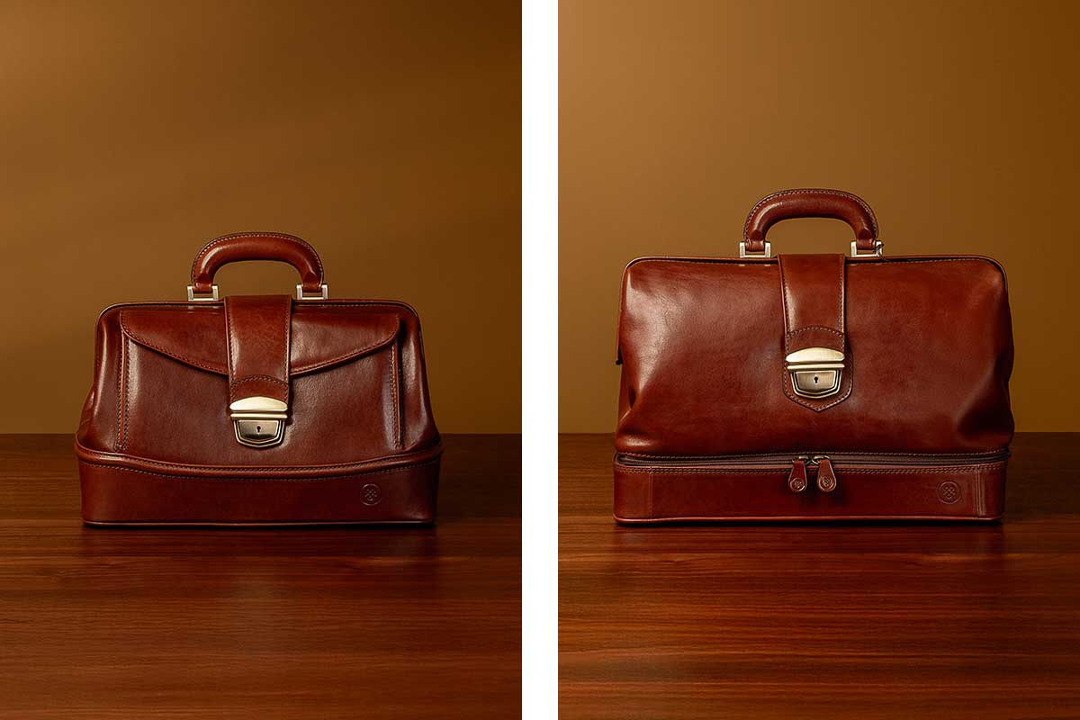 mens handmade medical bag