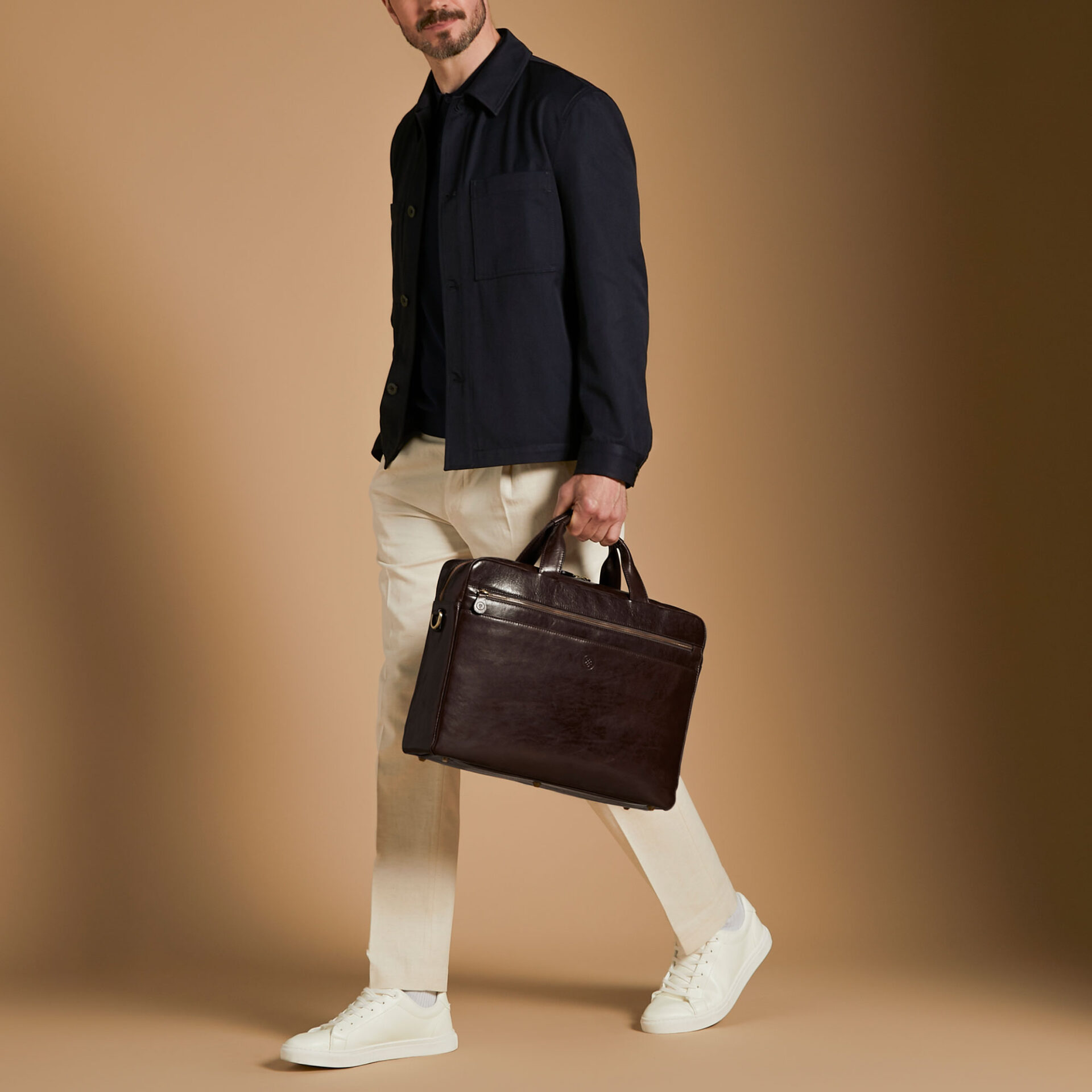 Teramo chocolate leather laptop bag guide