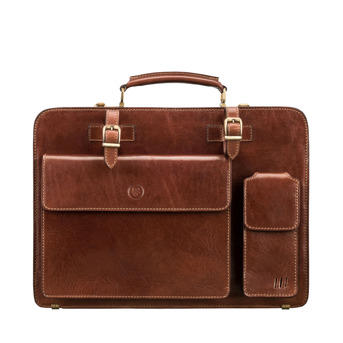 Alanzo ' s Leather Briefcase Bag