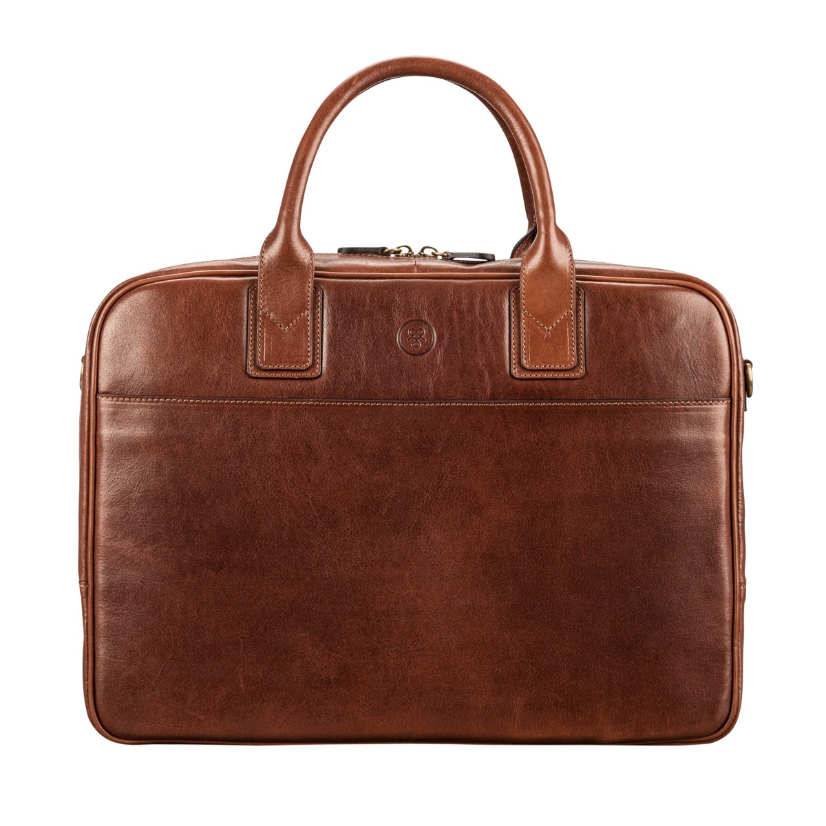 Calvino Classic Leather Laptop Business Bag