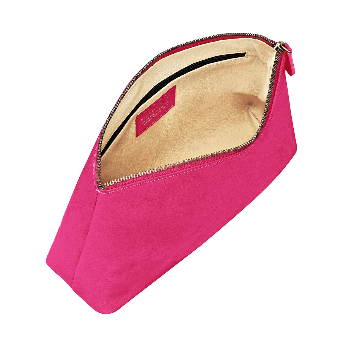 Chia Large Nappa Large nappa leather makeup bag