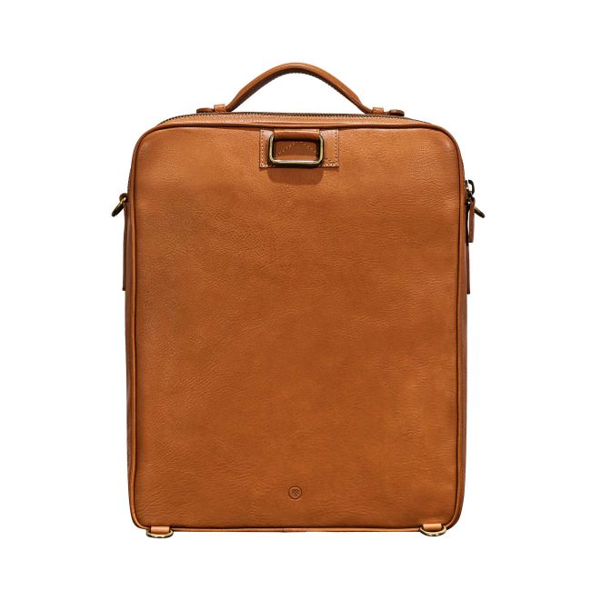 洋書 Portable Holidays: man&Santa Santino Extra Large Leather Business Backpack | Men's Work Bag
