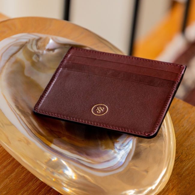 Savona Full-Grain Leather Card Holder | Women's Card Case