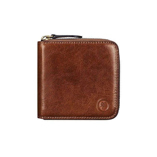 Tabiano Leather Zip Wallet | Men's Coin & Card Wallet - Maxwell