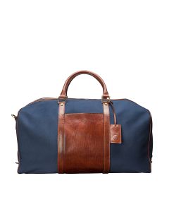 Flero M Men's Italian Leather Weekend Bag - Maxwell-Scott {c}
