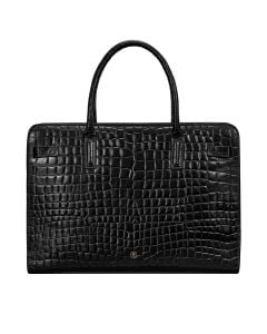 Enrica Pebbled Leather Laptop Tote | Women's Business Briefcase