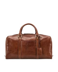 tan leather holdall