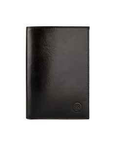 Tall Men's Black Leather Coat Wallet