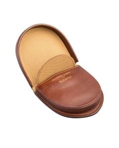 Handmade Italian full-grain cowhide coin purse for gents, personalised initials, luxury design