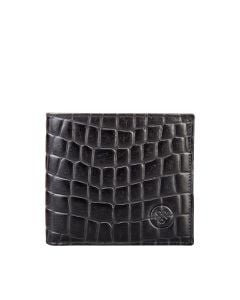 mock croc leather wallet