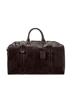 Large Brown Leather Luggage for Men