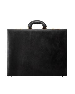 luxury men's expandable leather attache case