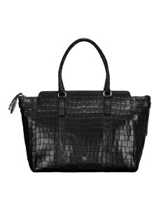 large mock croc leather quality bussiness tote