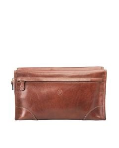 quality leather wash bag