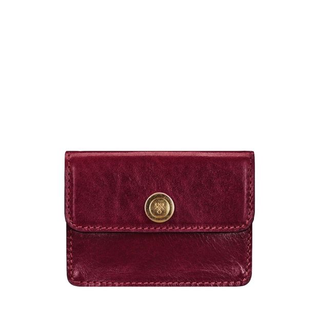 Women's Leather Business Card Holder Portofino 25 Year Warranty