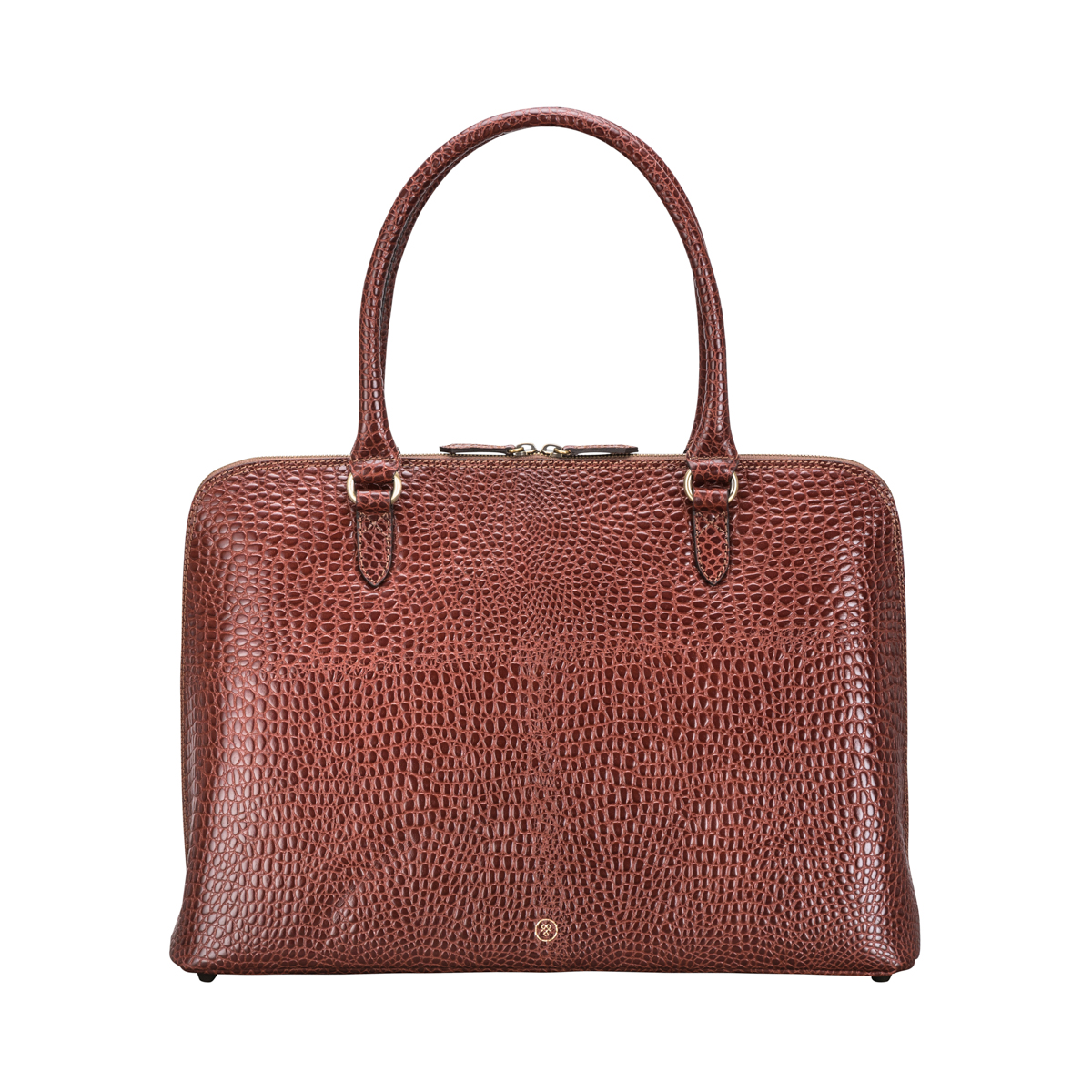 Fiorella Croco Croc Effect Laptop Briefcase Bag