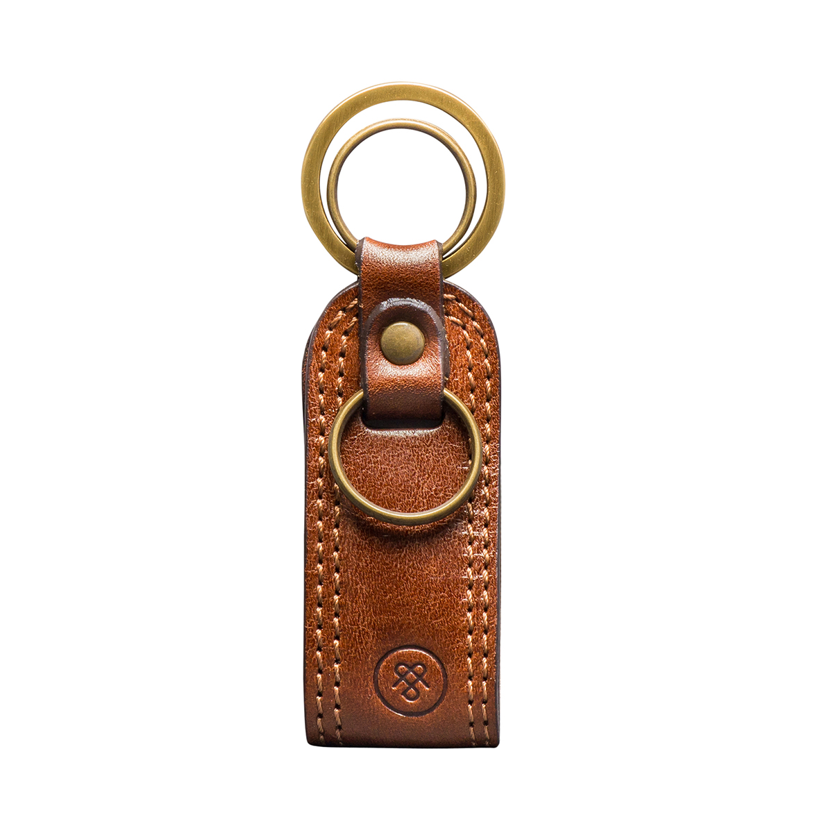 Nepi Leather Key Ring | Luxury Italian Keyring Gift - Maxwell
