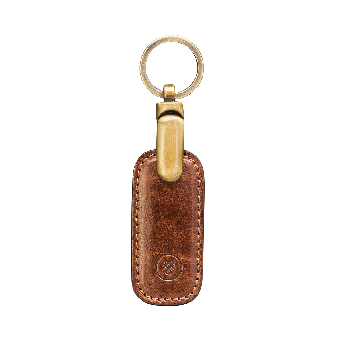 Ponte Leather Key Ring | Luxury Italian Keyring - Maxwell-Scott {c}