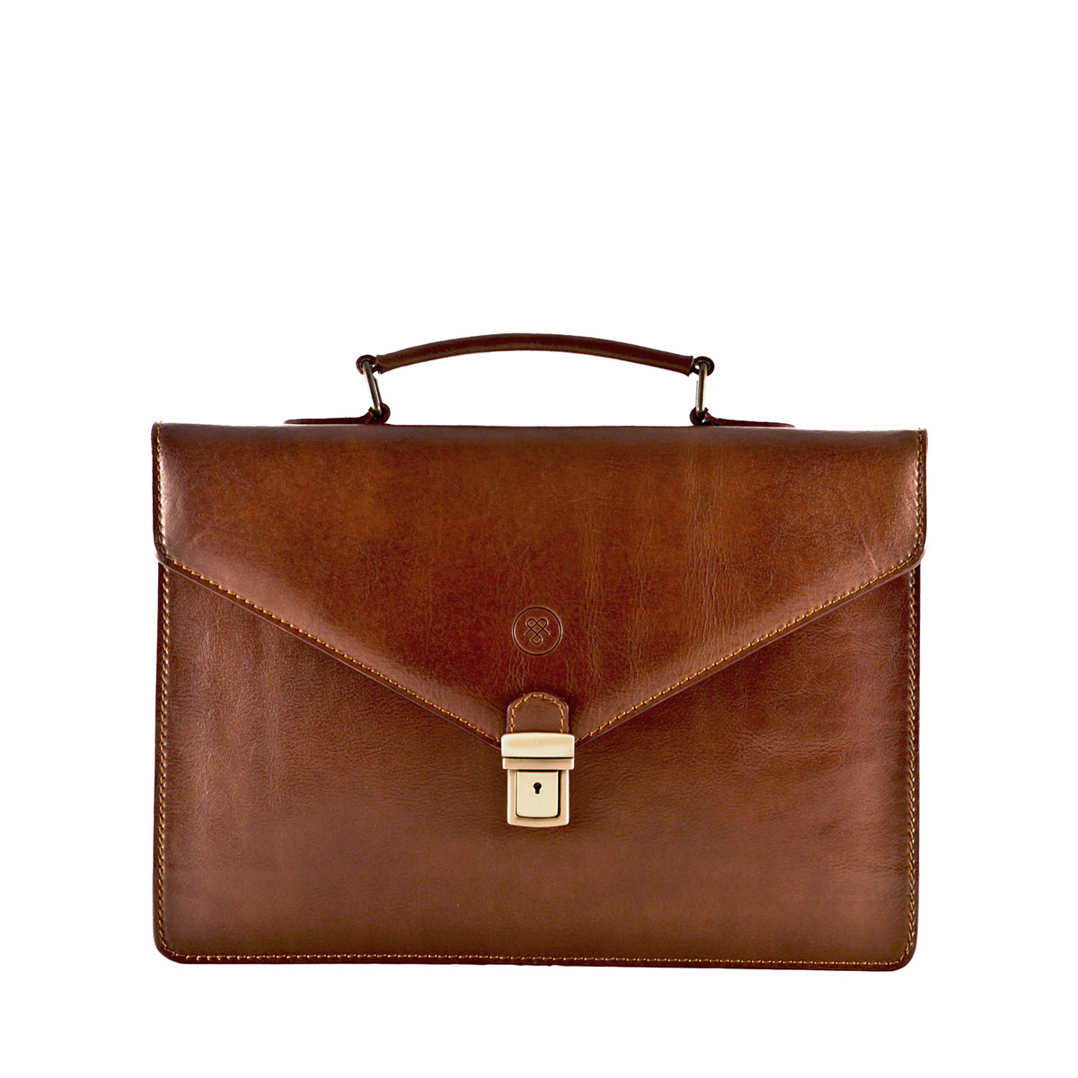 Lorenzo Fine Leather Slim Briefcase