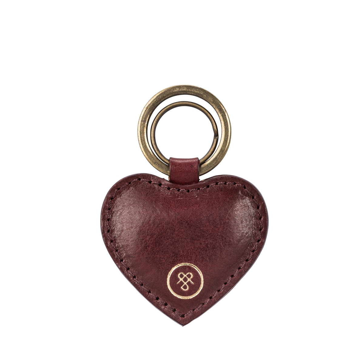 Mimi Leather Heart Key Ring