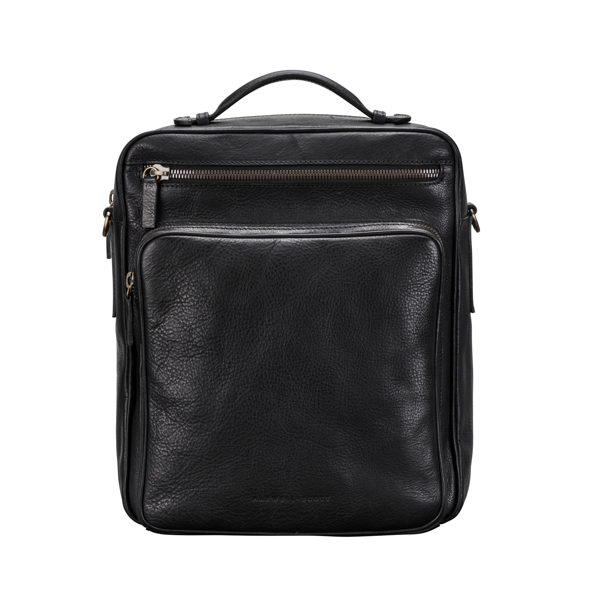 Santino Large Soft Grain Large Leather Backpack Shoulder Strap