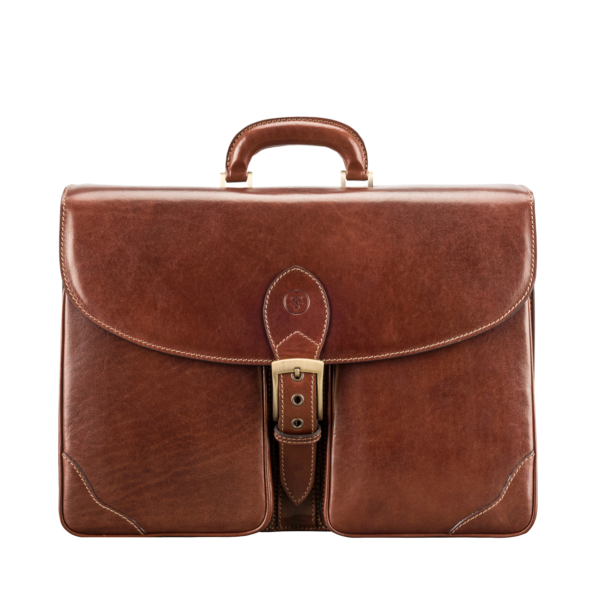 Tomacelli3 Large Leather Briefcase