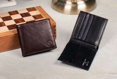 luxury mens leather wallet