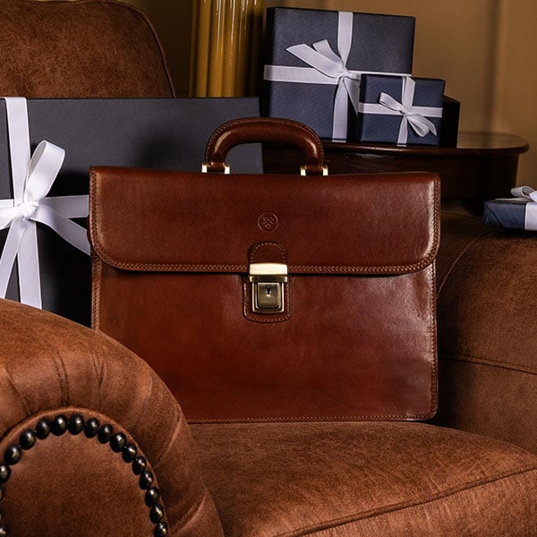 leather briefcase