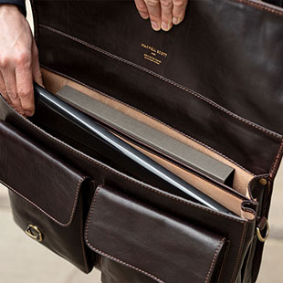 luxury laptop briefcase satchel
